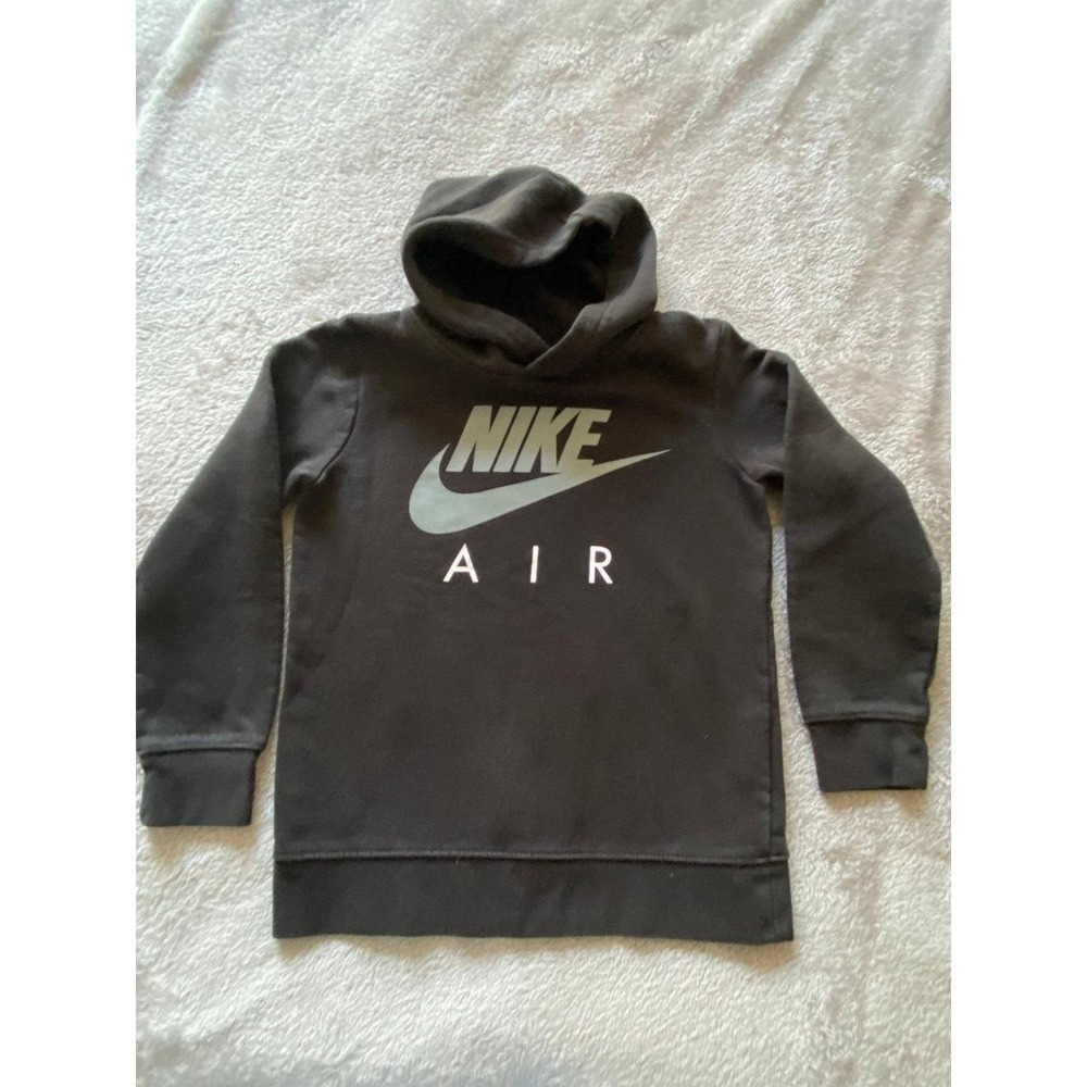 Nike Air Black Carbon Hoodie Sweater Medium 5-6 Yrs Unisex s3
